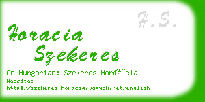 horacia szekeres business card